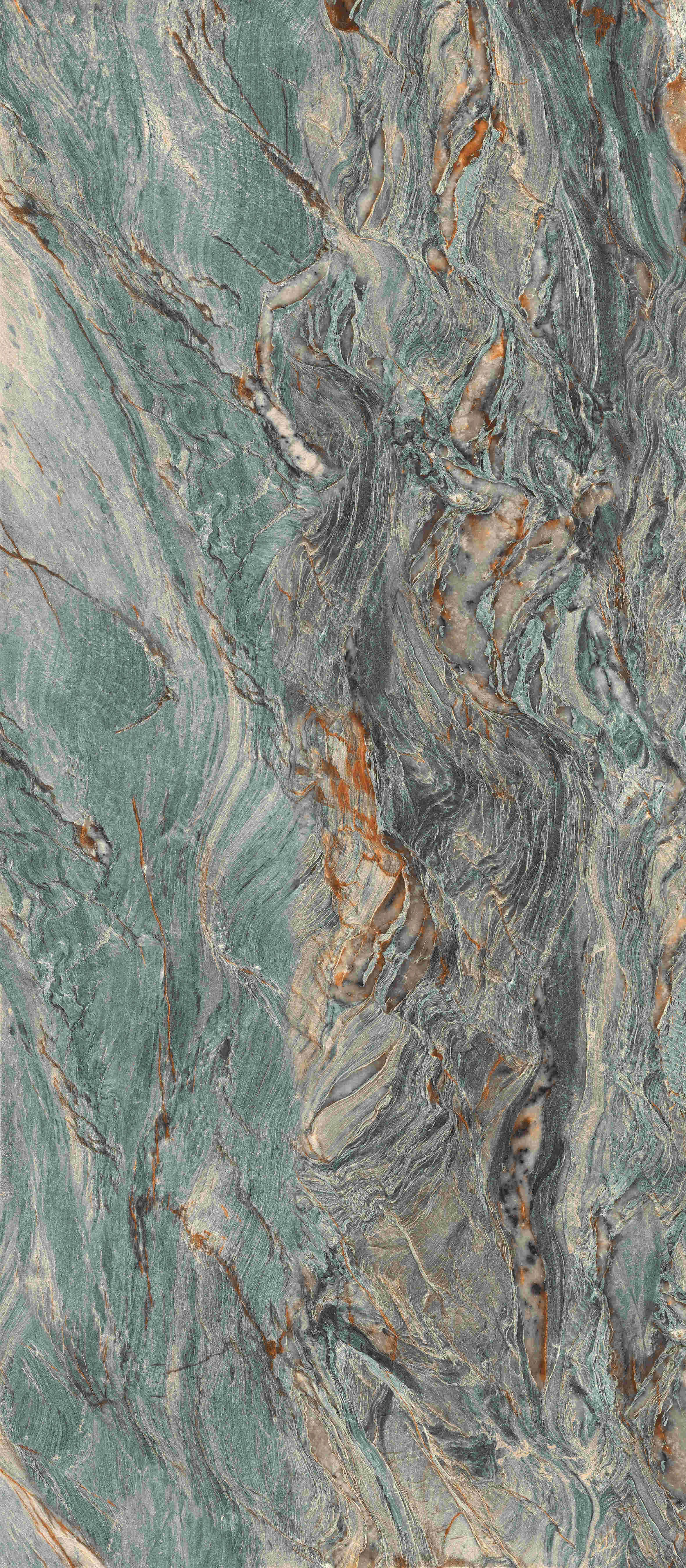 120x280 CAMELIA verde lustruit 6 MM DF rectificat