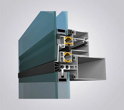 Asef50 Cu cleme Silicon Sistem de fațadă